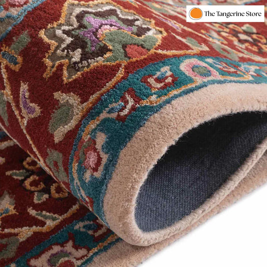 Handcrafted Rug/Carpet | Pure Wool | Hand Tufted | High Pile | High Density | Yarn Dyed-1