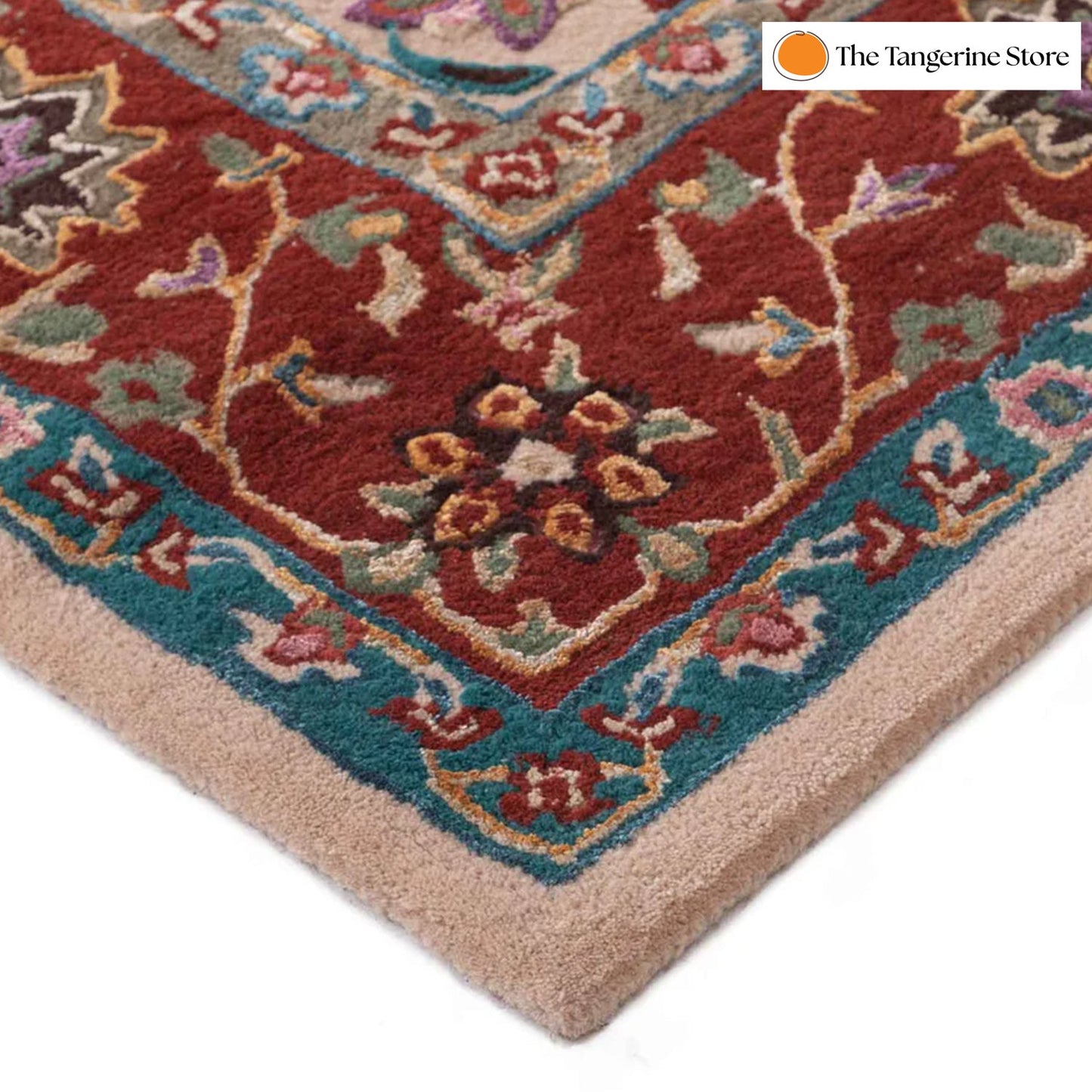 Handcrafted Rug/Carpet | Pure Wool | Hand Tufted | High Pile | High Density | Yarn Dyed-3